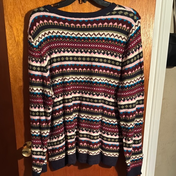 Talbots Multicolor Patterned Sweater - Picture 3 of 5